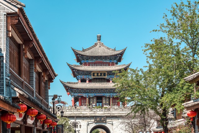 大理古城卫星地图：穿越时空的视觉盛宴，带你走进这座古老而神秘的城市